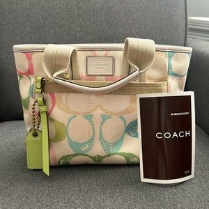 Colorful coach handbag